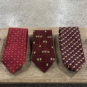 Ermenegildo Zegna ~ VNTG SET OF 3 TIE SET